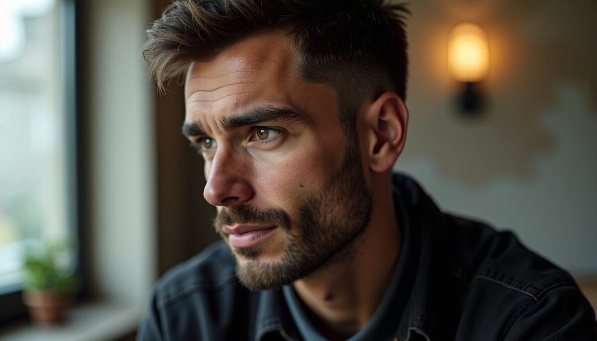 Cheveux en Avant pour Homme : Le Look Audacieux qui Étire la Silhouette