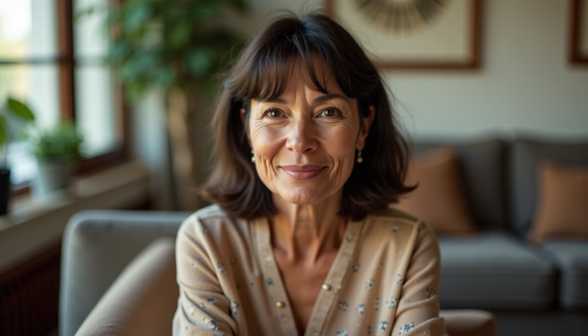 Coiffures mi-longues pour femmes de 60 ans : conseils tendances et élégance avec une frange stylée